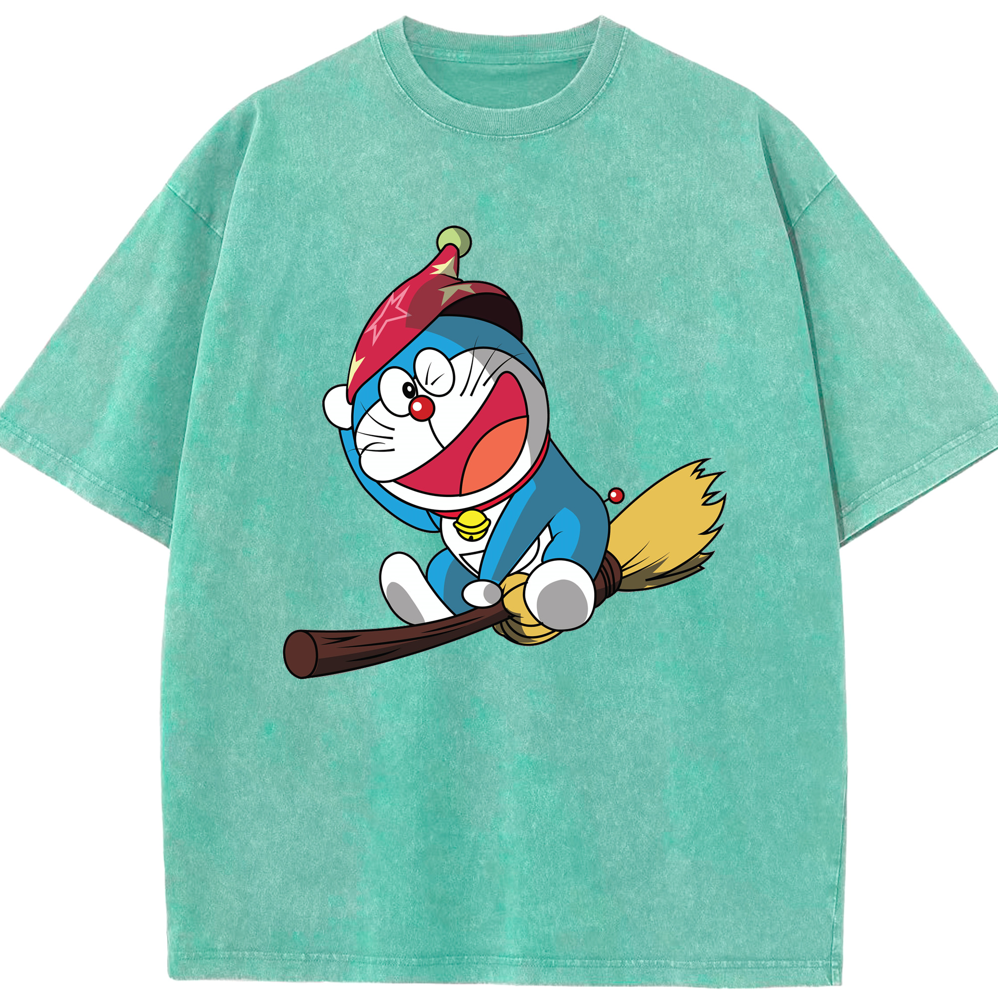 （画像用） ドラえもん Doraemon 綿100% ヴィンテージ風 半袖Tシャツ（フロントプリント）